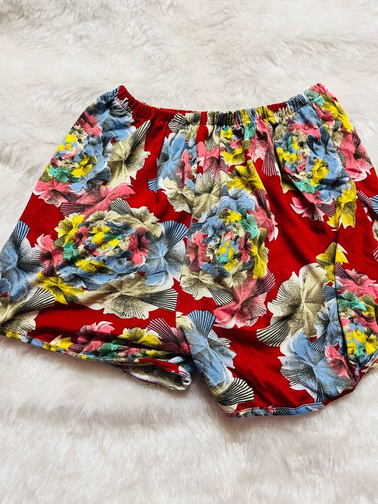 Floral Print Shorts