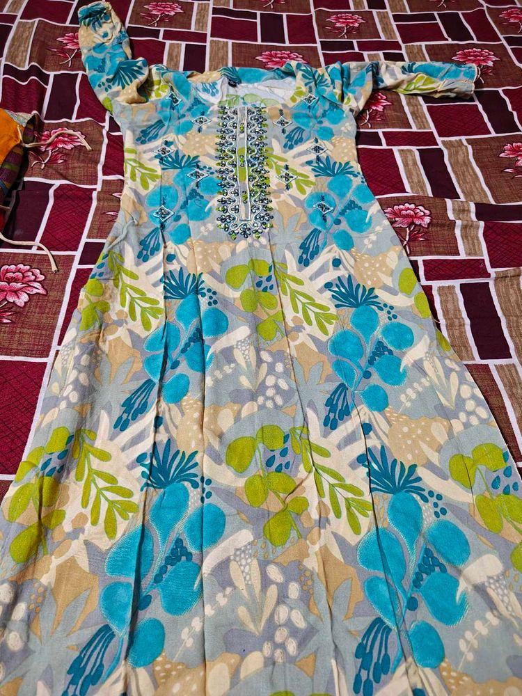 Floral Print Kurta