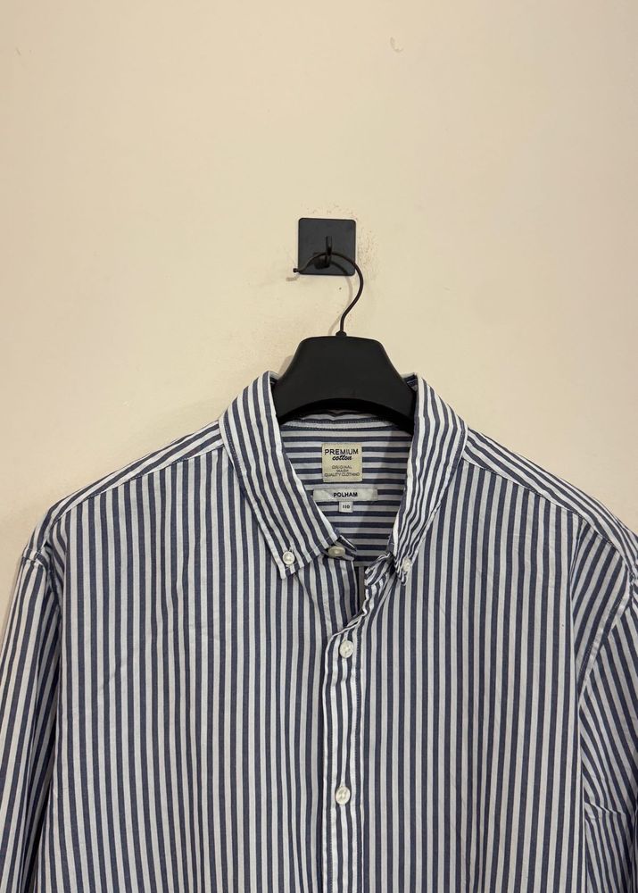 Men's Striped Button-Down Shirt