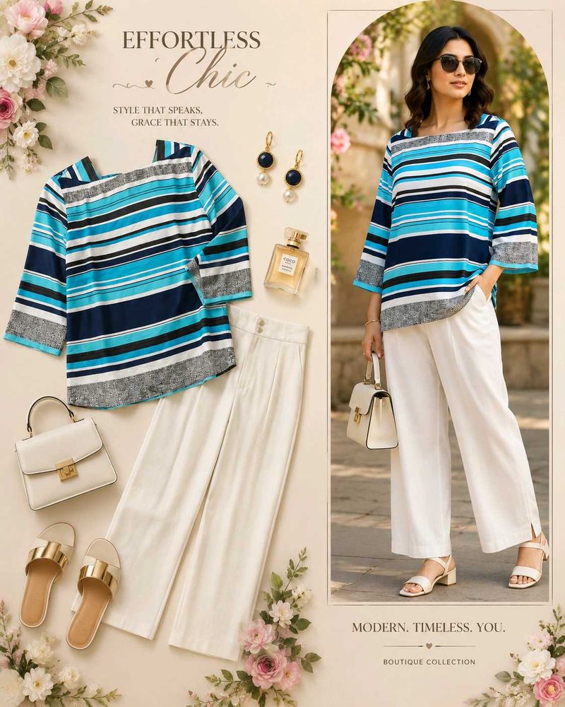 S and M size Chic Striped Top