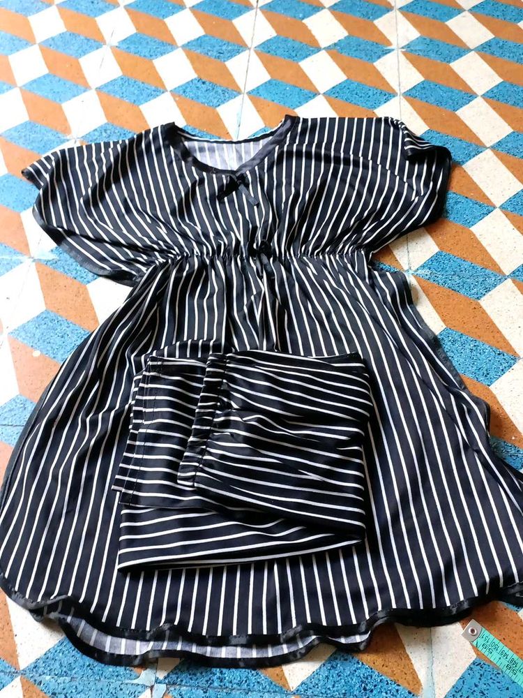 Striped Kurta Set