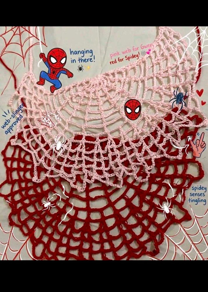 Spiderweb Crochet bandana