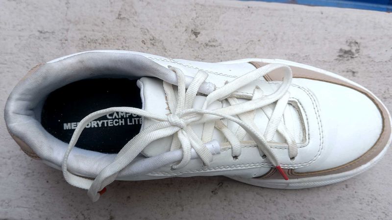 Campus White Casual Shoes
