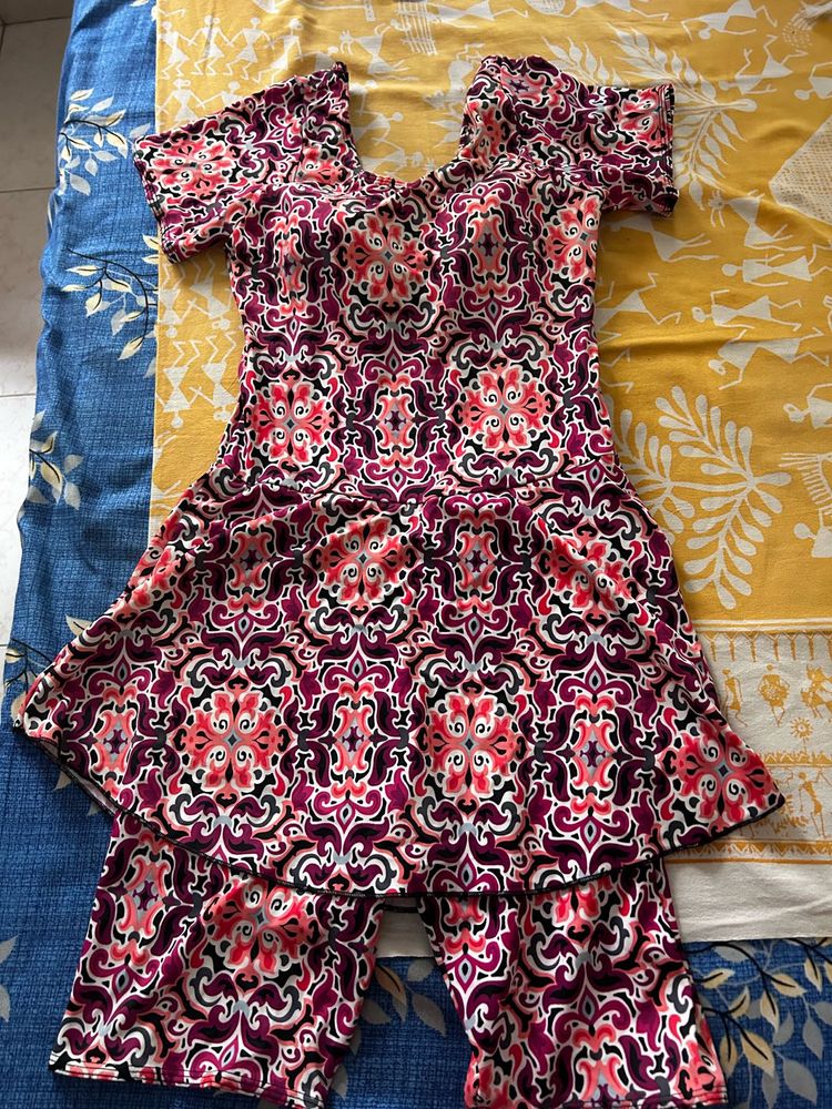 Stylish Swimsuit with skirt
