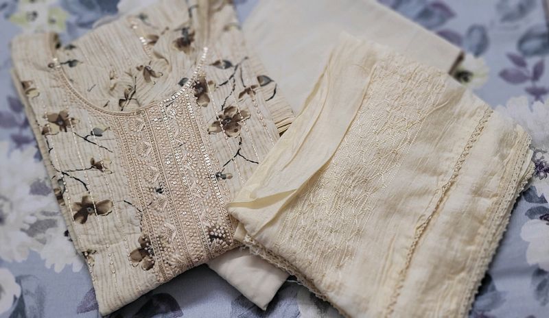Elegant Floral Kurti Set