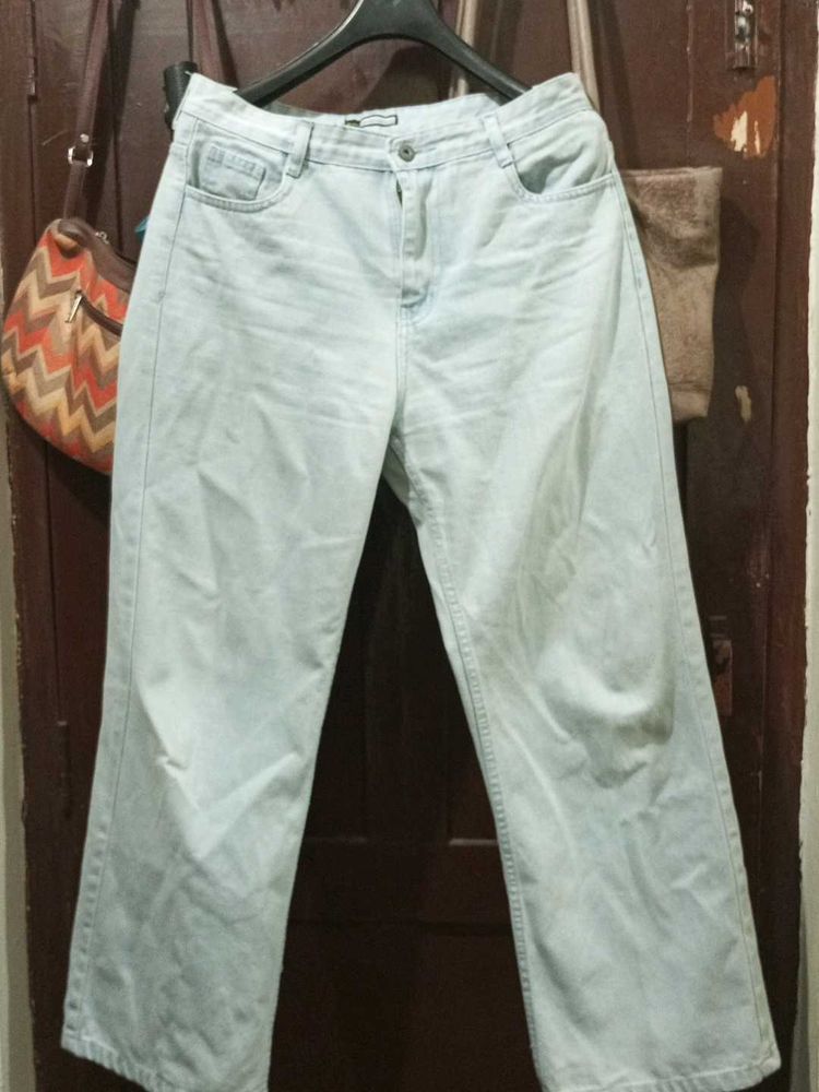 Light Wash Wide Leg Jeans