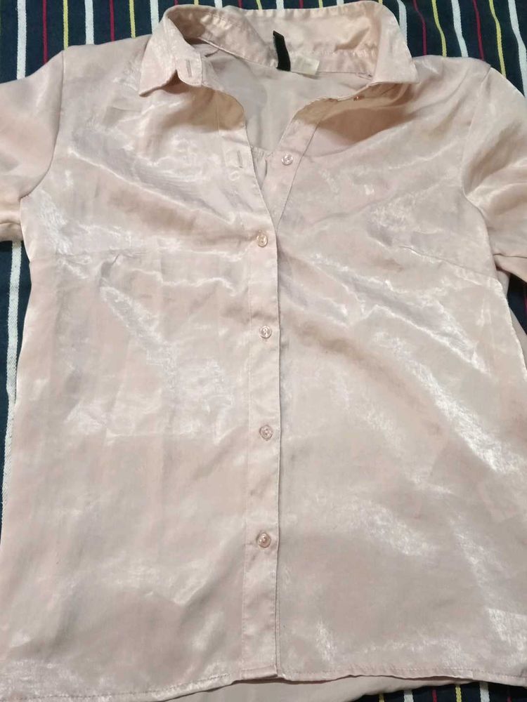 Pink Button-Down Shirt