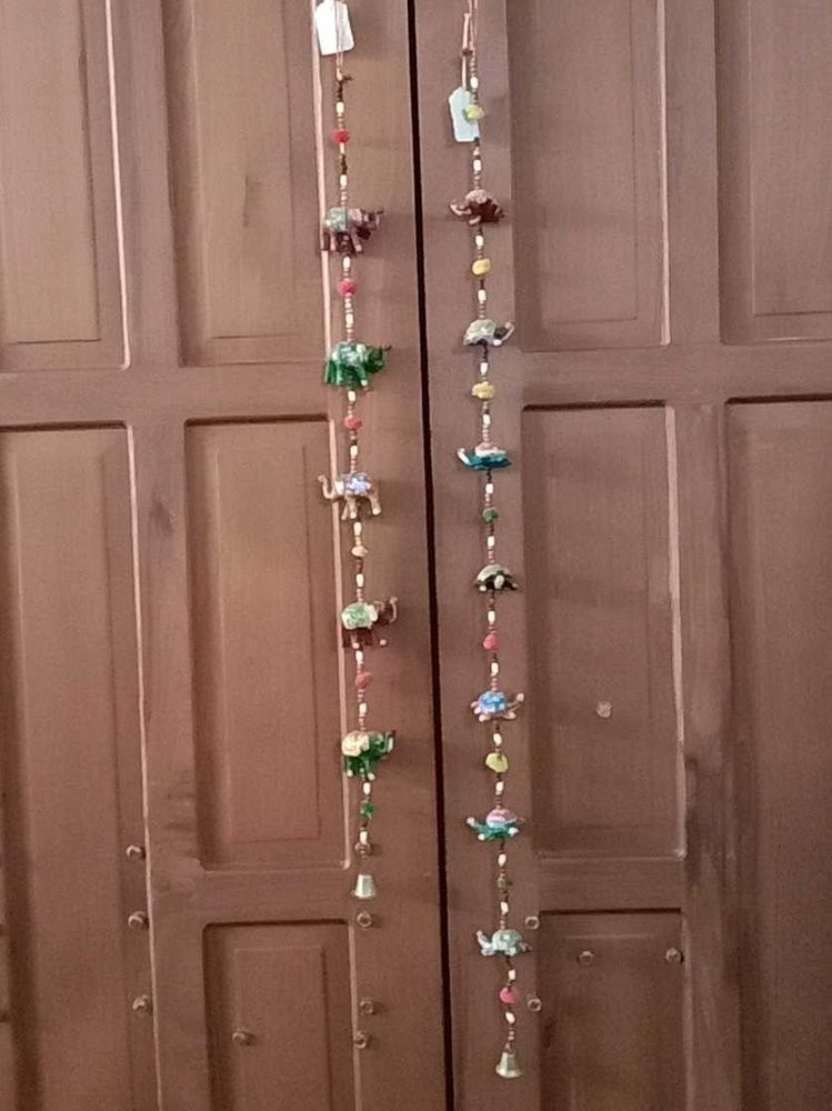 Handmade Elephant &amp; Turtle Hanging Decor