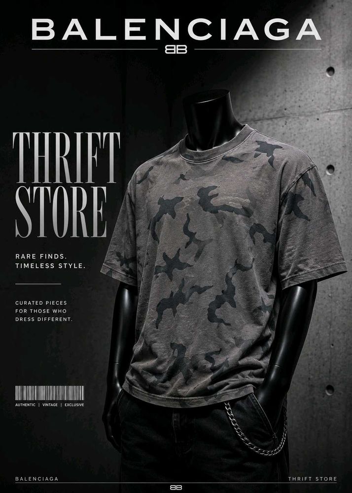 Balenciaga Camo T-Shirt