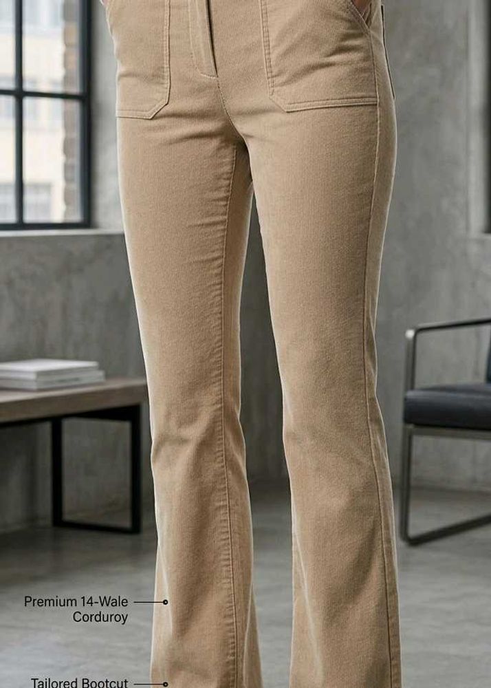 Beige colour trousers