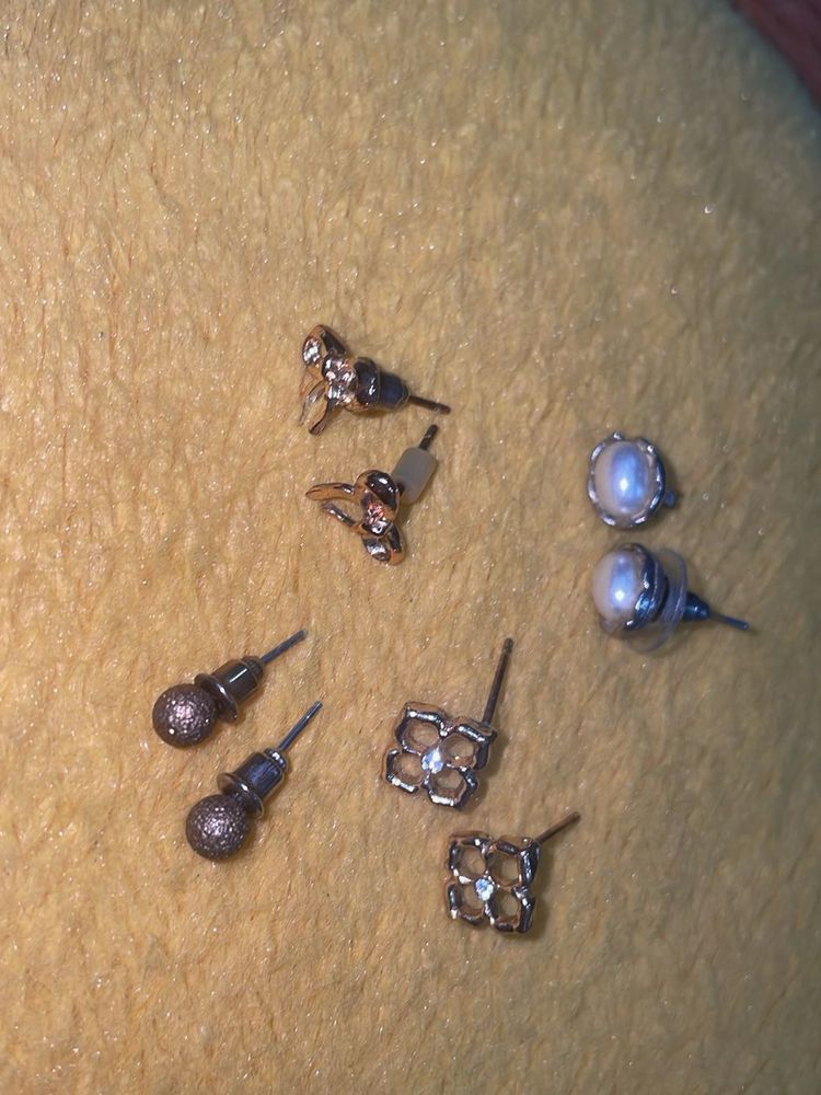 Assorted Stud Earrings Set