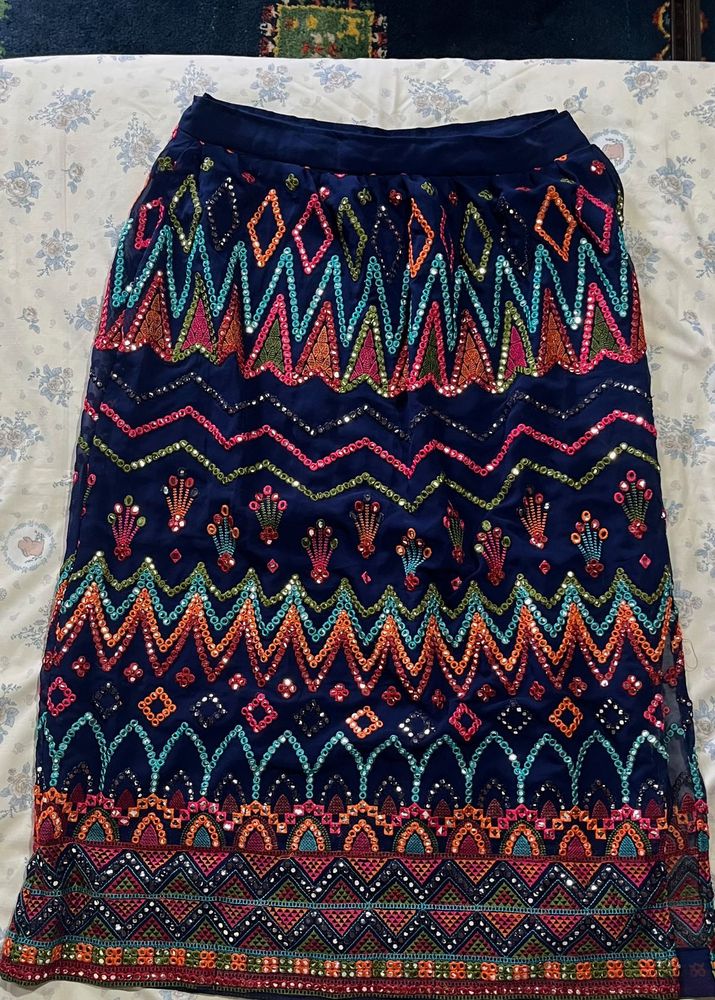 Stunning Sequin Embroidered Navy cord set