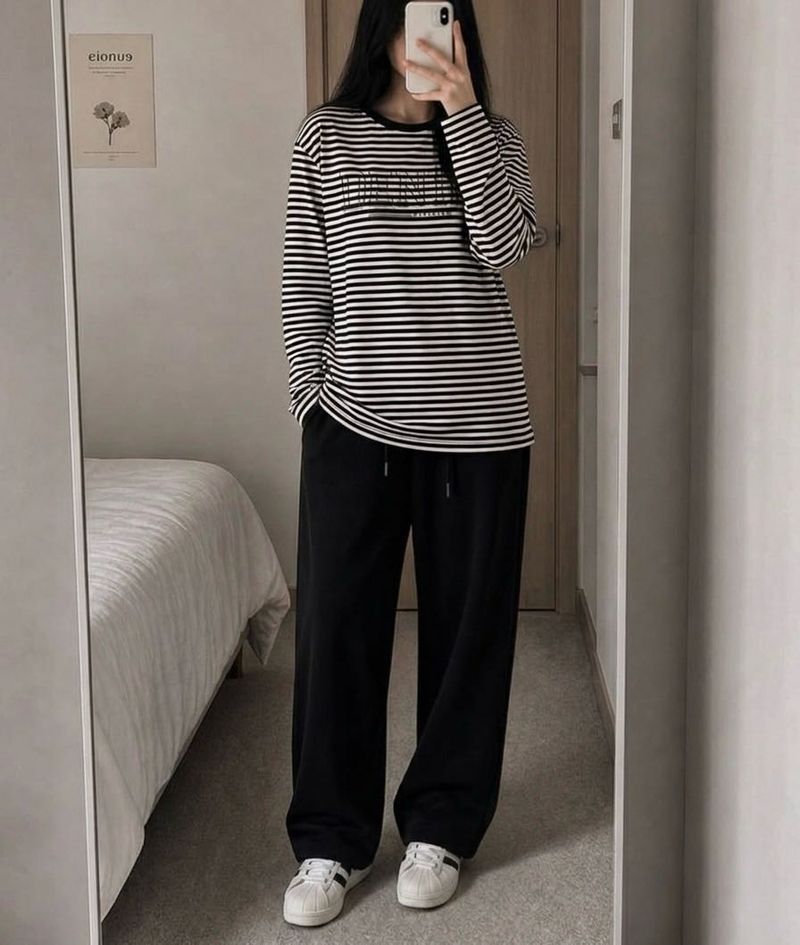 Striped Long Sleeve Top