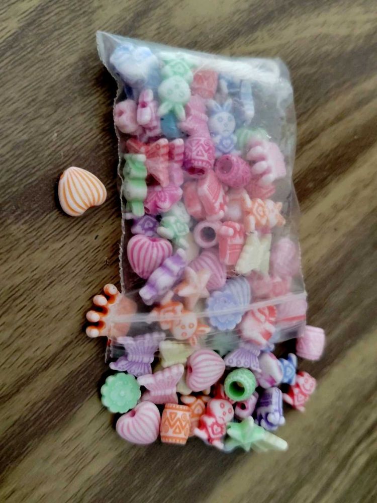 Cute Pastel Pony Beads (Full Pack As Shown In Pic)