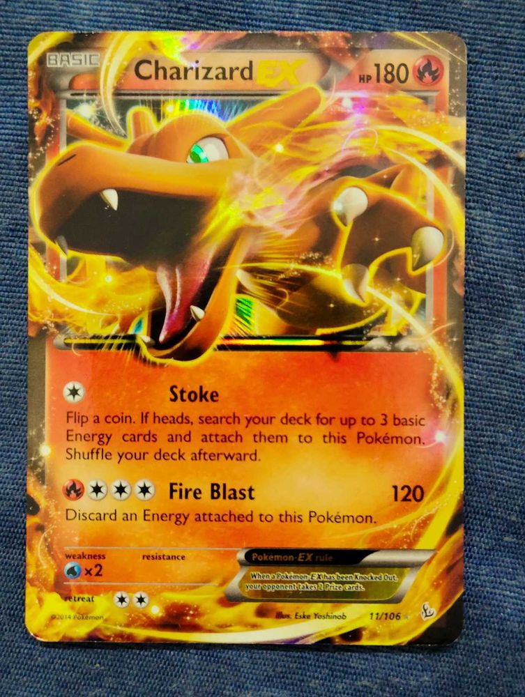 Pokemon tcg original Charizard EX Card (XY FLASHFI