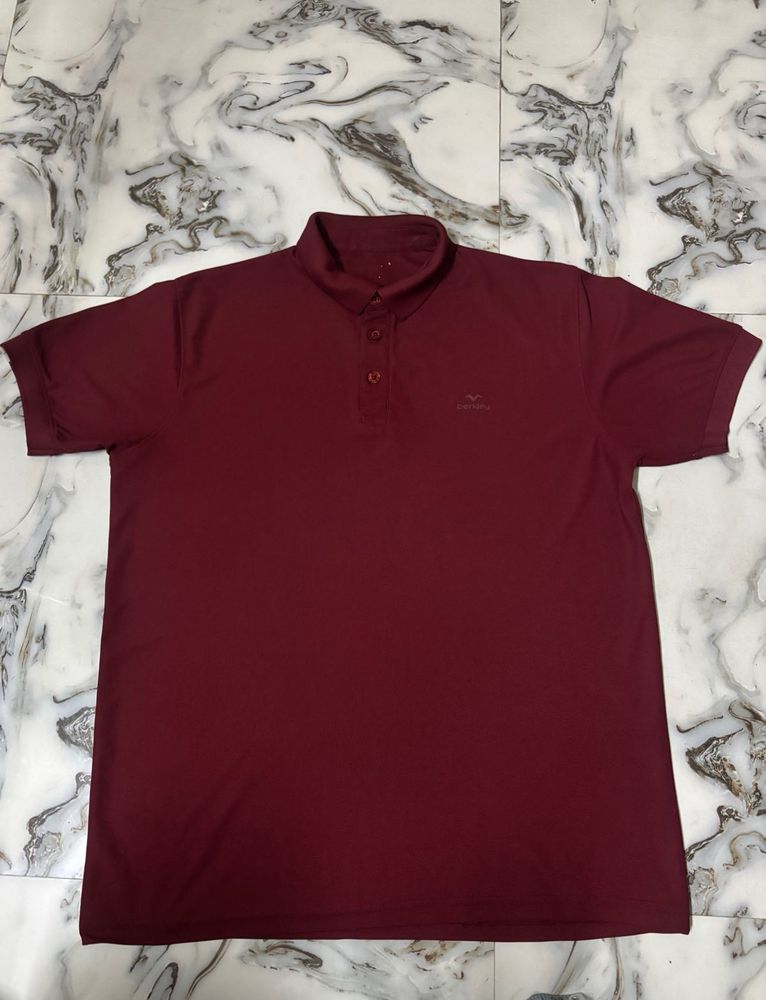 Men's Maroon Polo T-Shirt