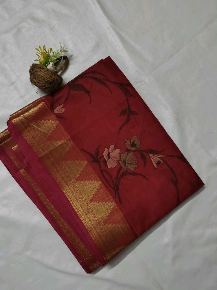 Elegant Floral Saree
