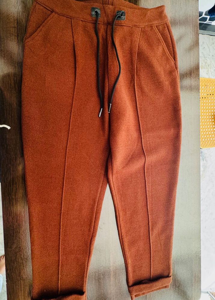 Terra-Cotta Casual Trousers