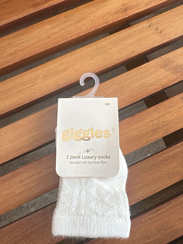 Giggles 2 Pack Luxury Baby Socks