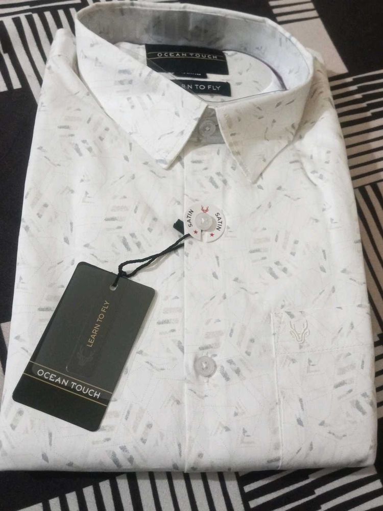 Premium Satin Party Wear Shirt-M size
