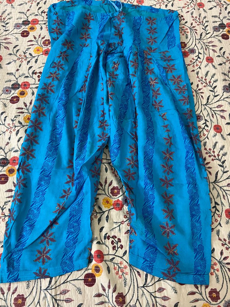 Blue Floral Salwar