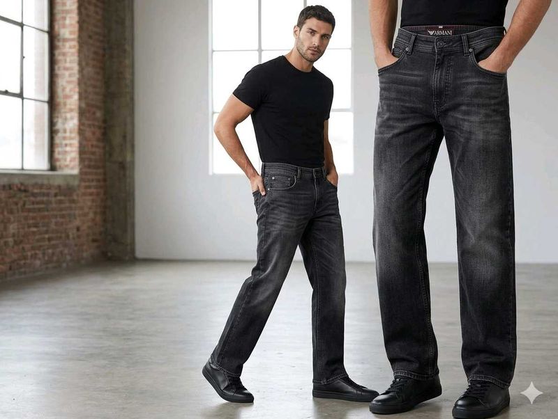 Grey Washed Denim Jeans