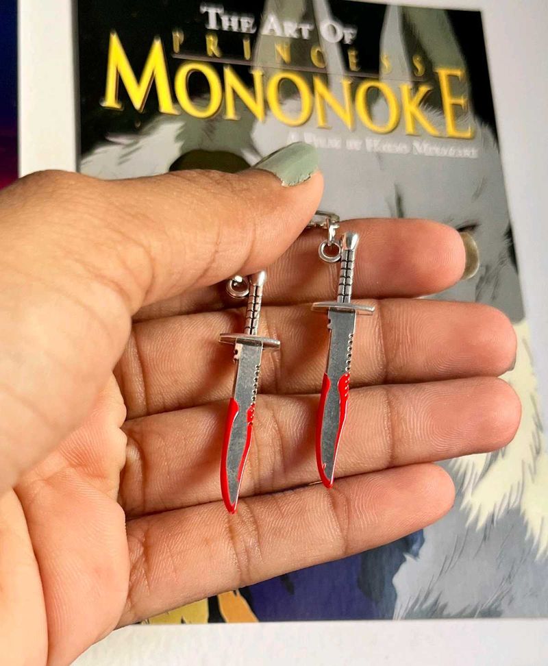 Princess Mononoke Sword Earrings