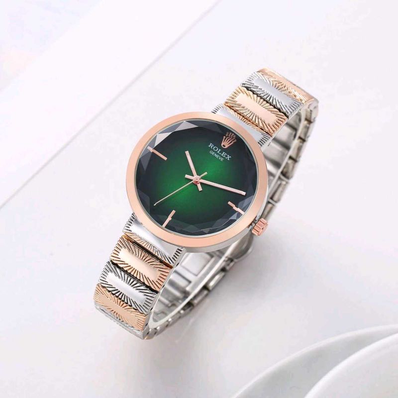 Elegant Green Dial Rolex Watch