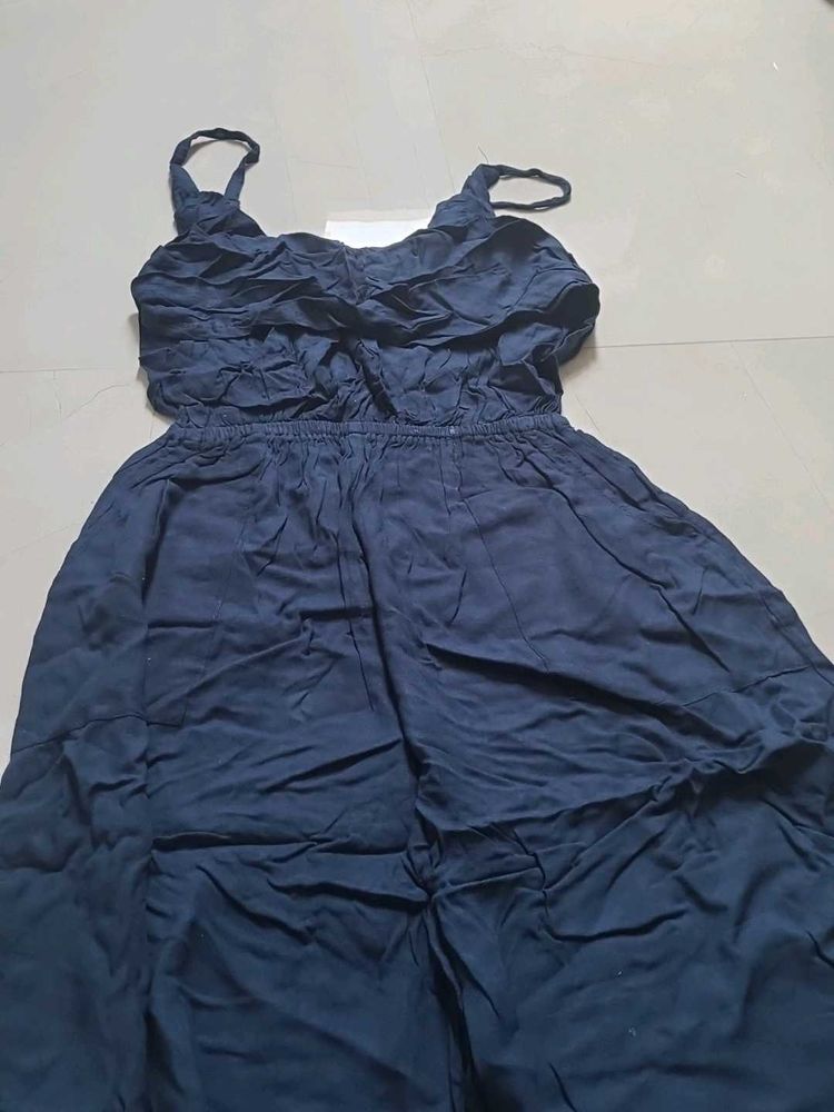 Navy Blue Strappy Dress