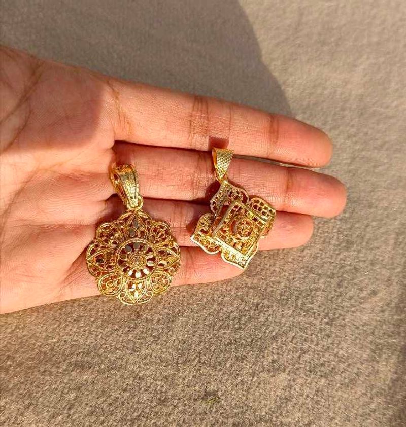 Combo Of Two Golden Pendants ✨️ ❤️