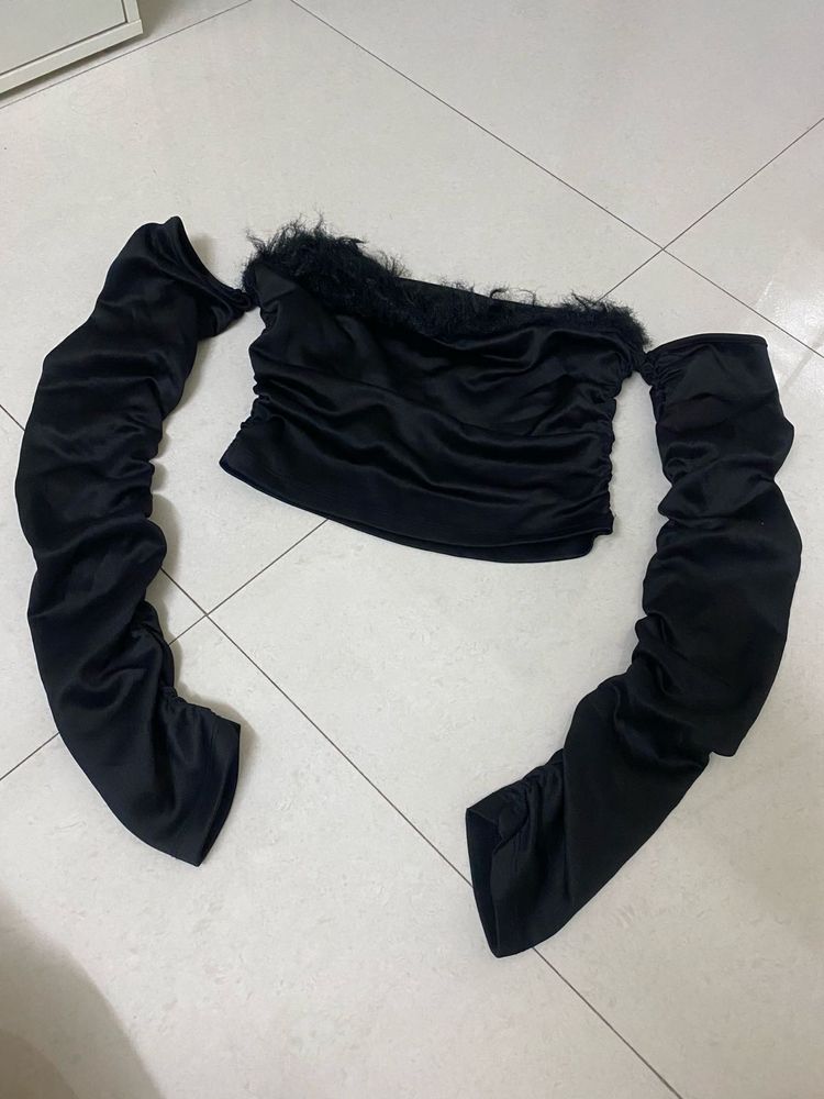 Chic Black Off-Shoulder Top