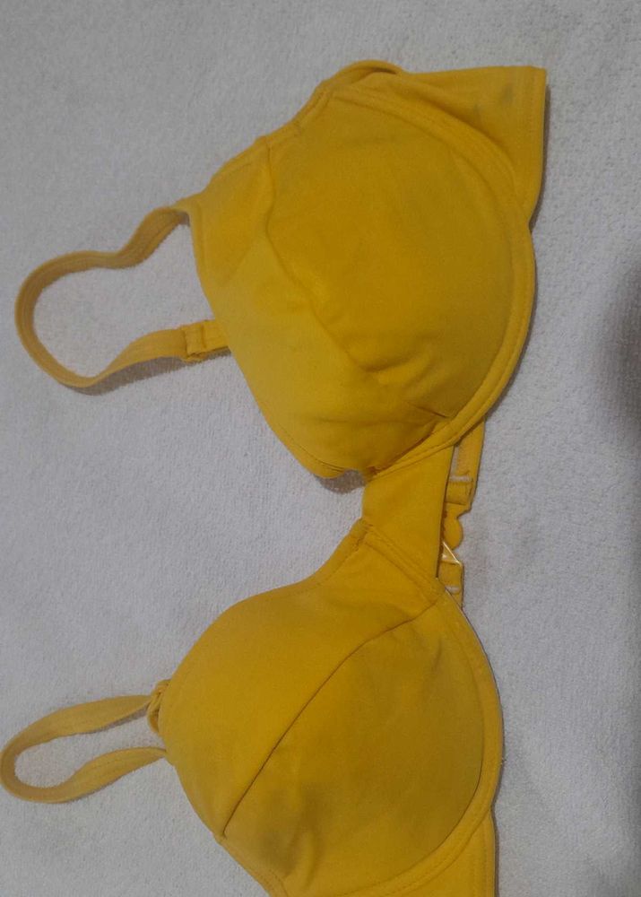 Yellow Padded Bra