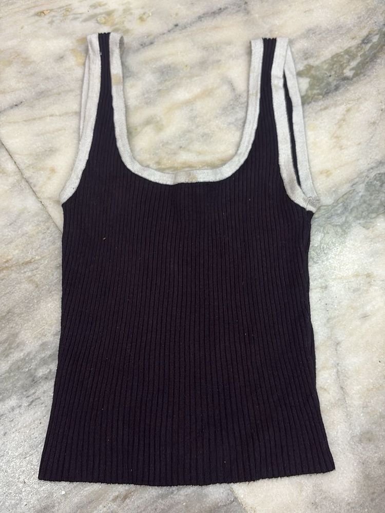H&amp;M Ribbed Knit Tank Top