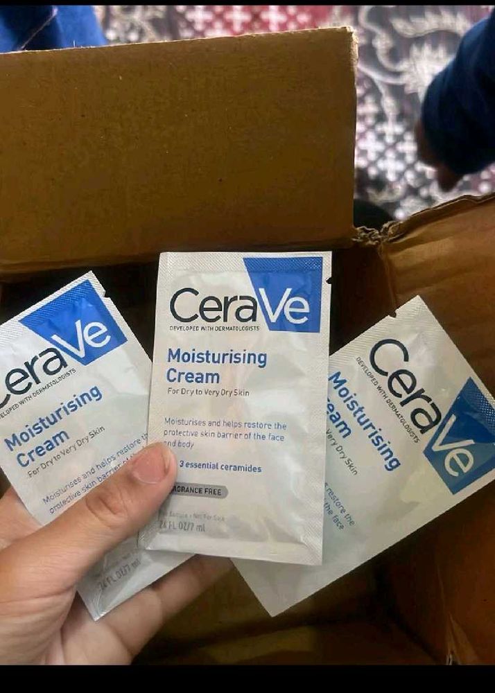 CeraVe Moisturising Cream Samples 3 pack mini or f