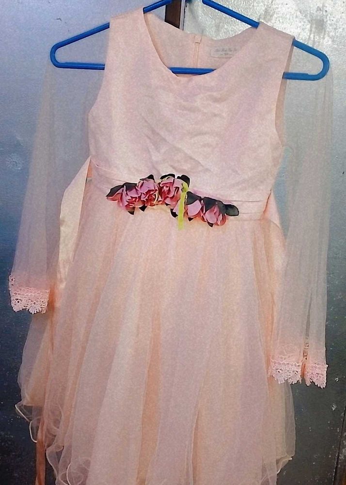 Pink Floral Girls' Dress