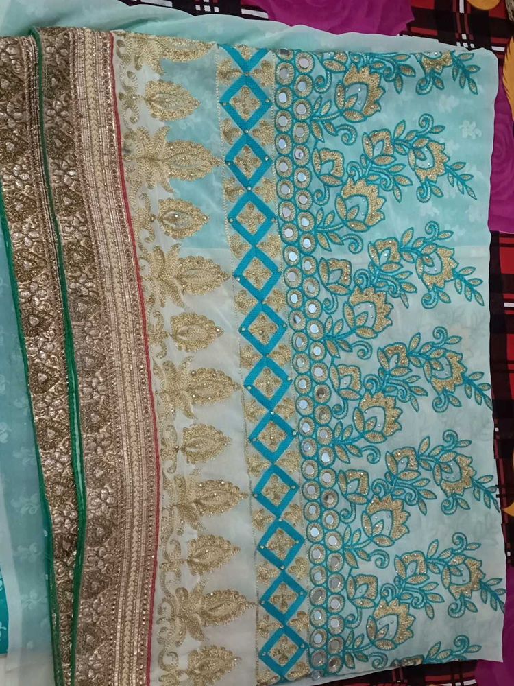 Beautifully Embroidered Saree