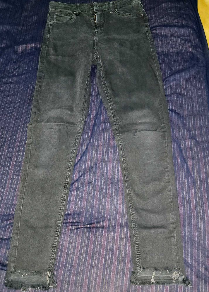 Womens Black Denim Jeans