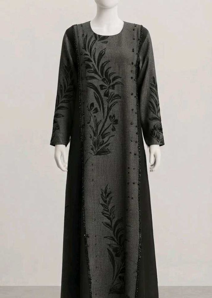 Beautiful Black Beaded Abaya