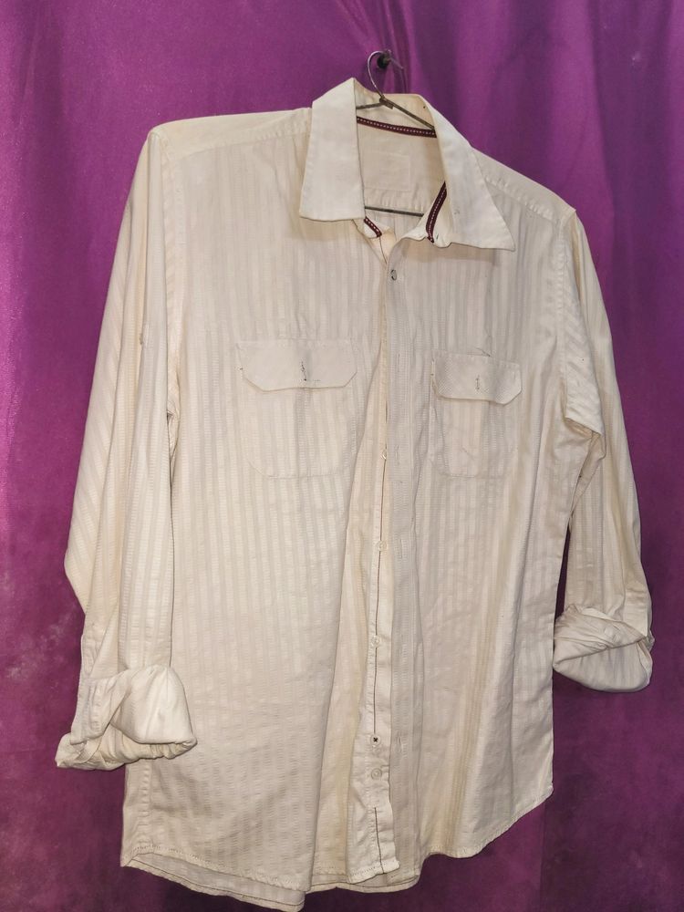 Plain White Formal Mens Shirt