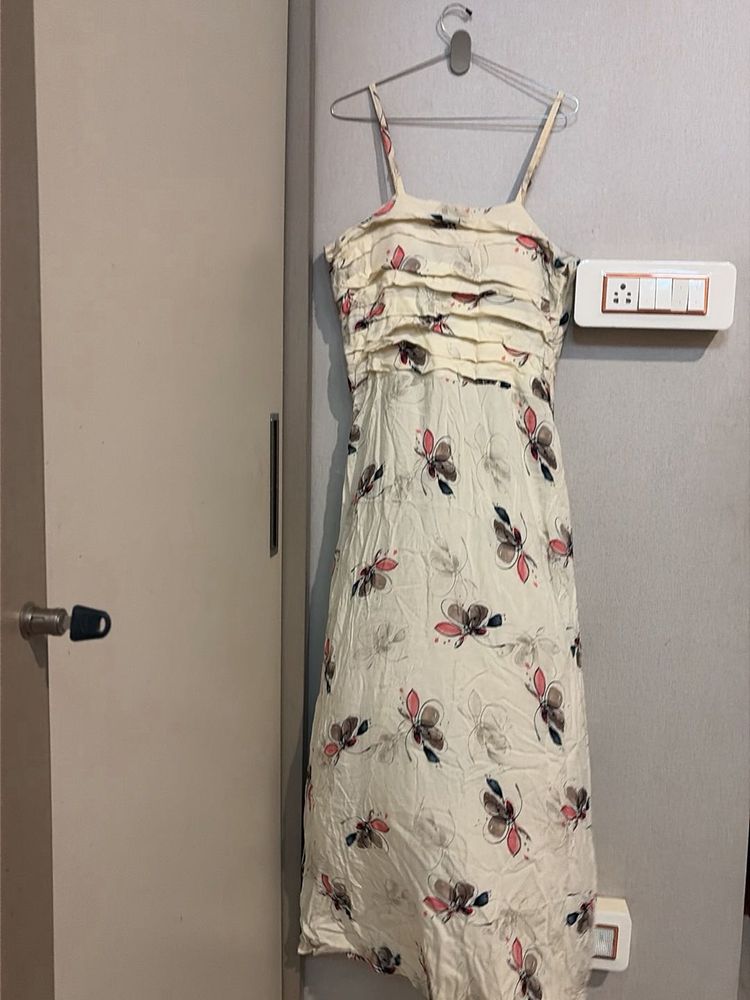 Lightweight Floral Print Midi Dress
