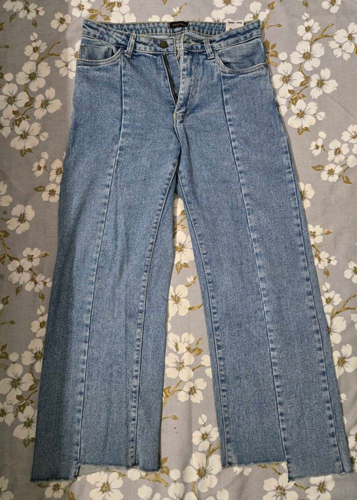Light Wash Wide Leg Jeans