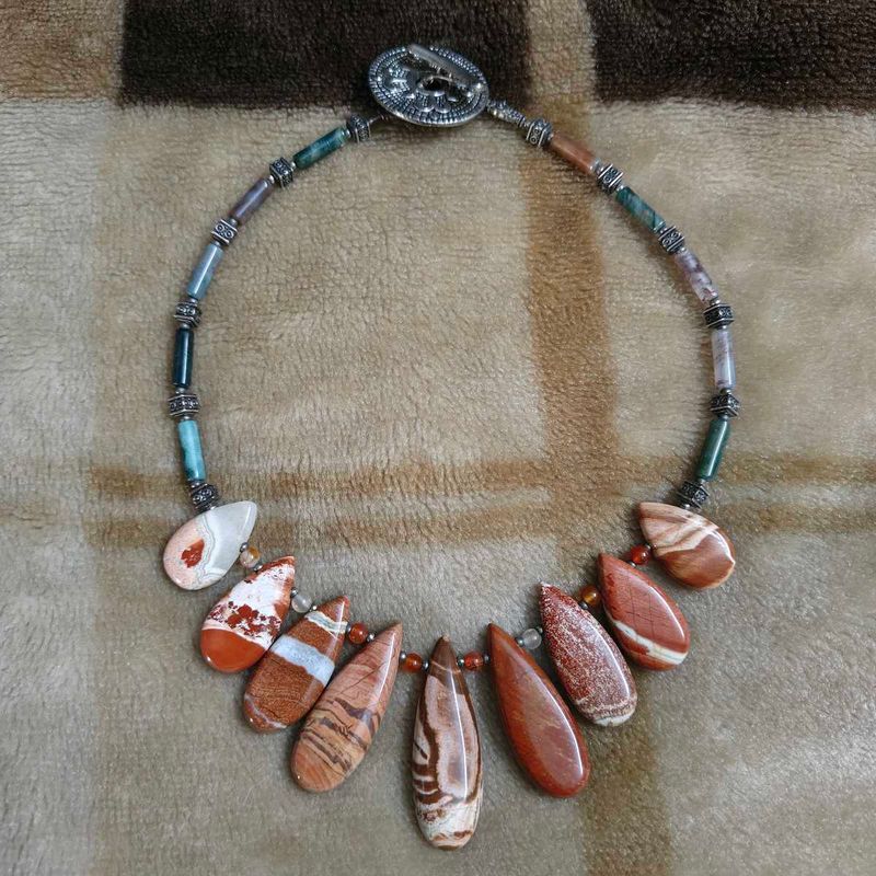 Red Jasper SLA Necklace
