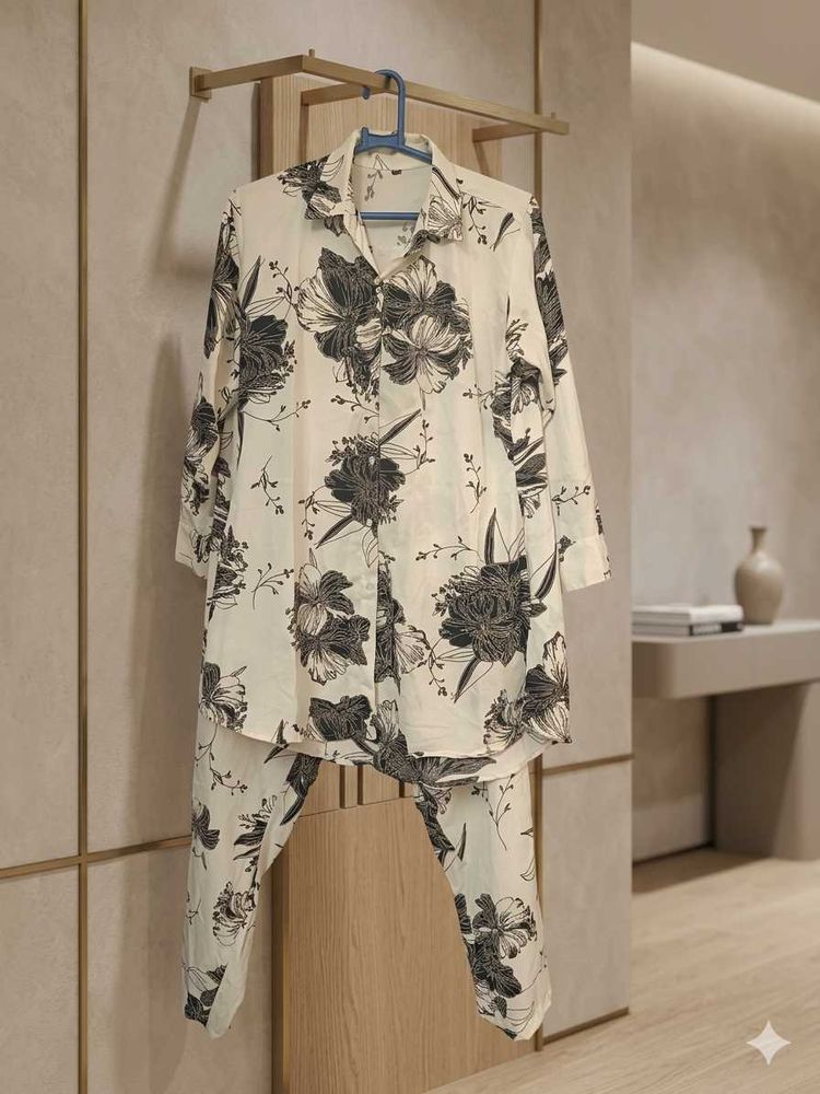 Floral Print Pajama Set