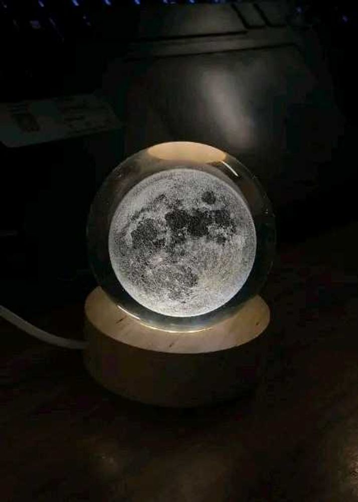 Moon Crystal Ball Lamp