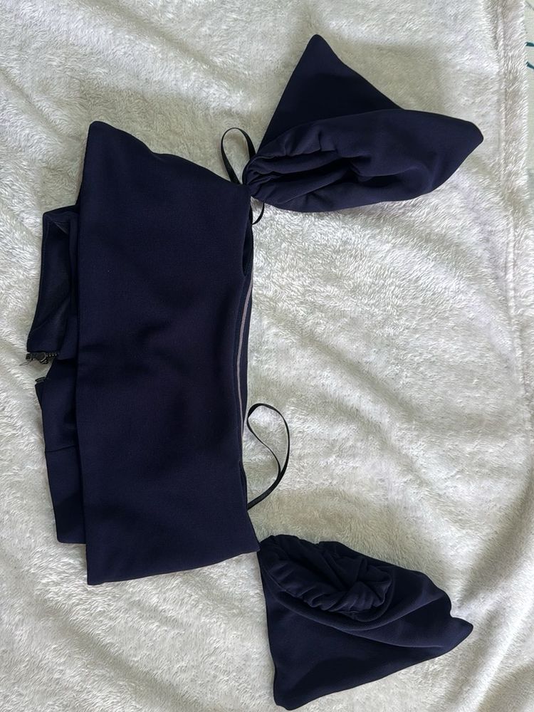 Navy Blue crop top