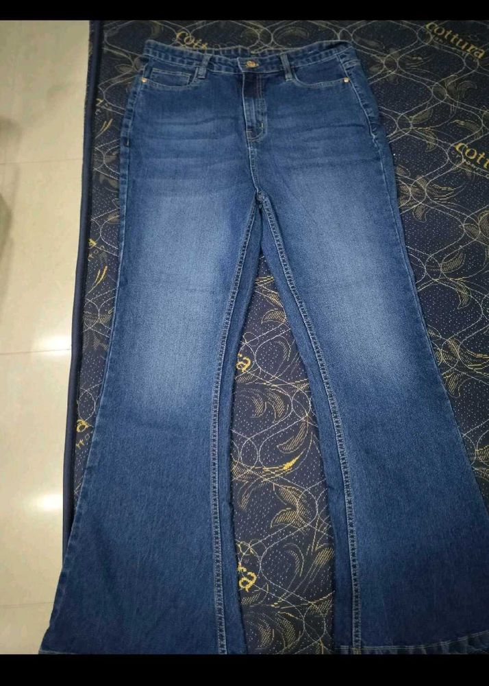 Flared Denim Jeans