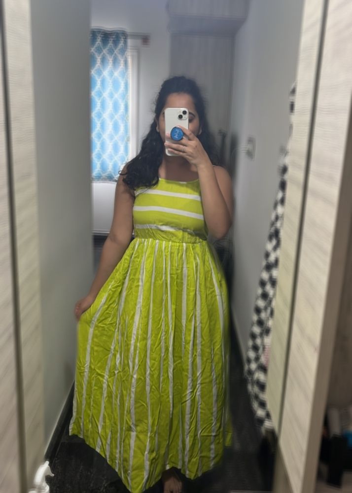Long Single Strip Dress
