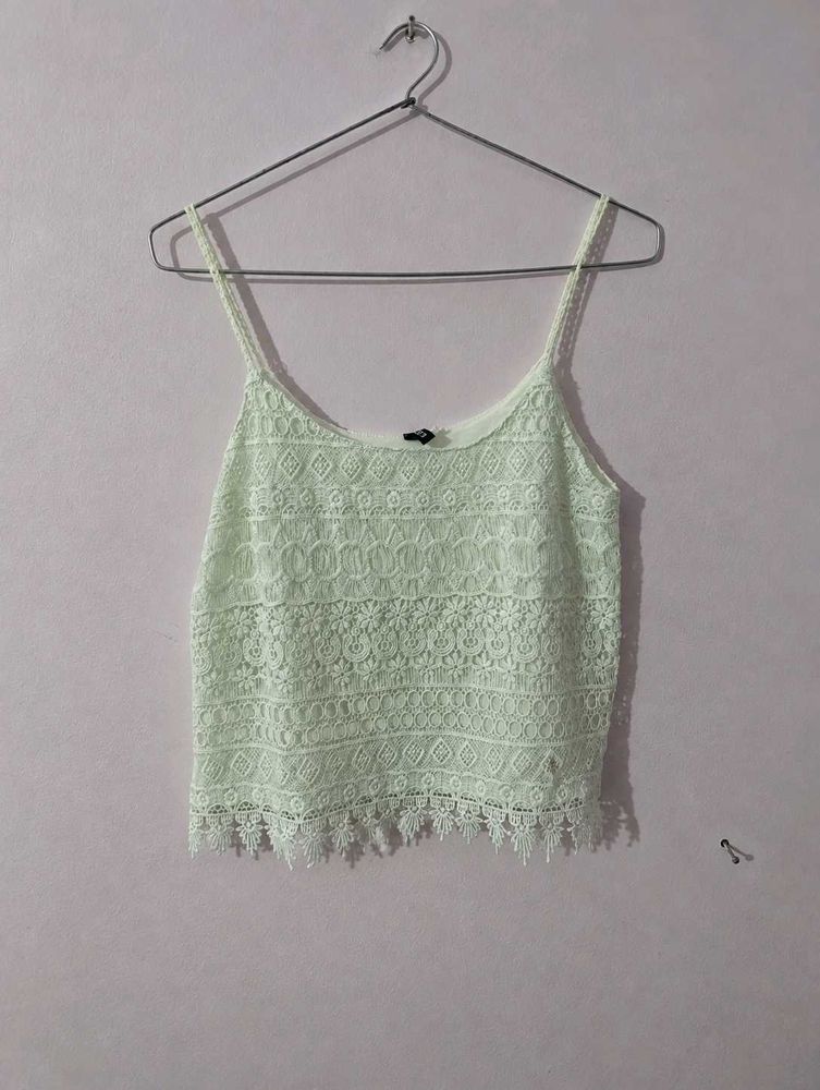 Sheer Lace Cami Top