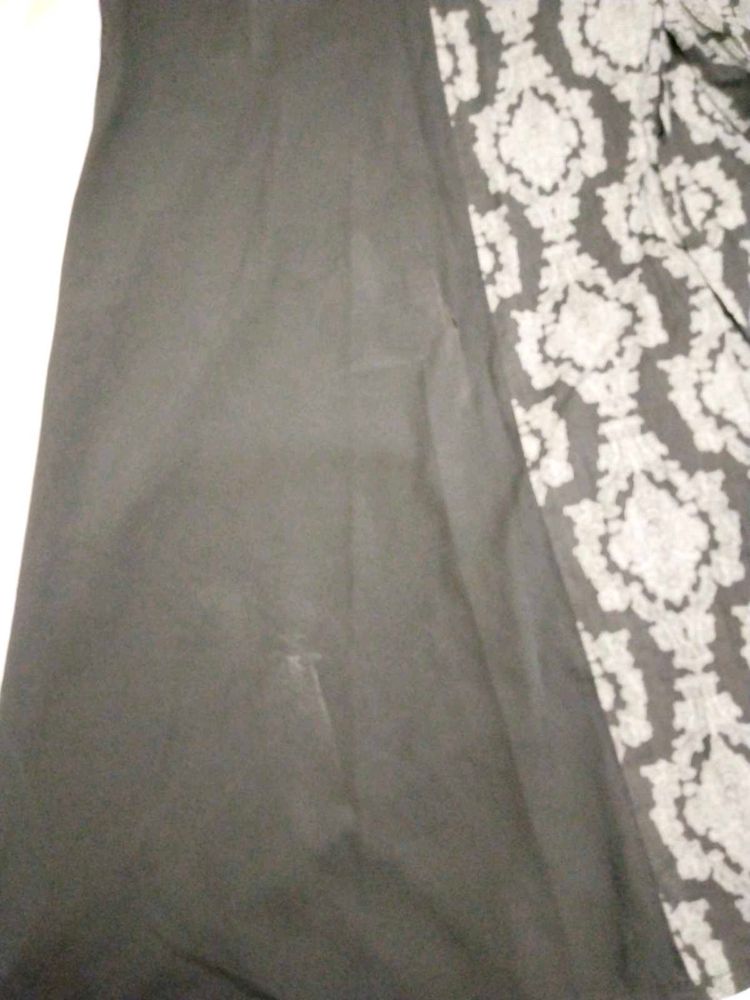 libas black Elegant Printed Kurta