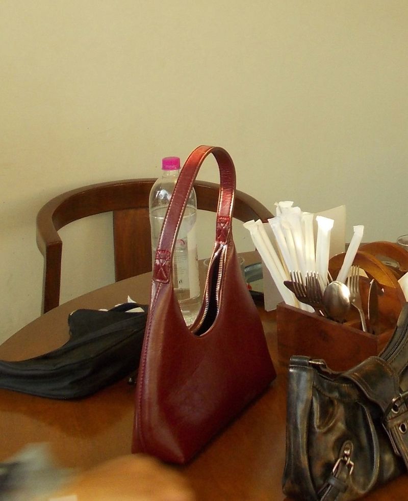 Chic Burgundy Hobo Bag